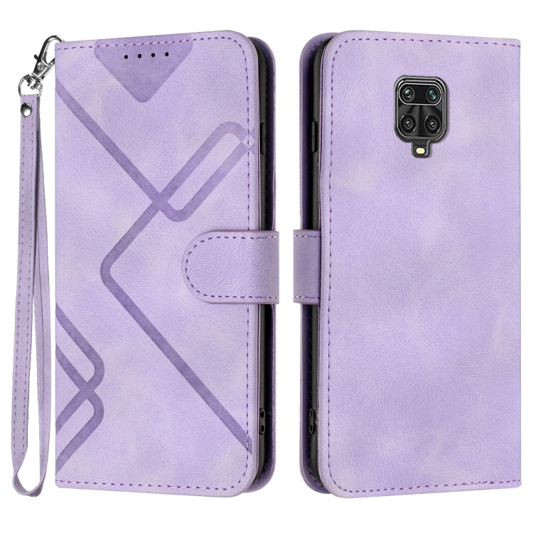 Line Pattern Skin Feel Leather Phone Case