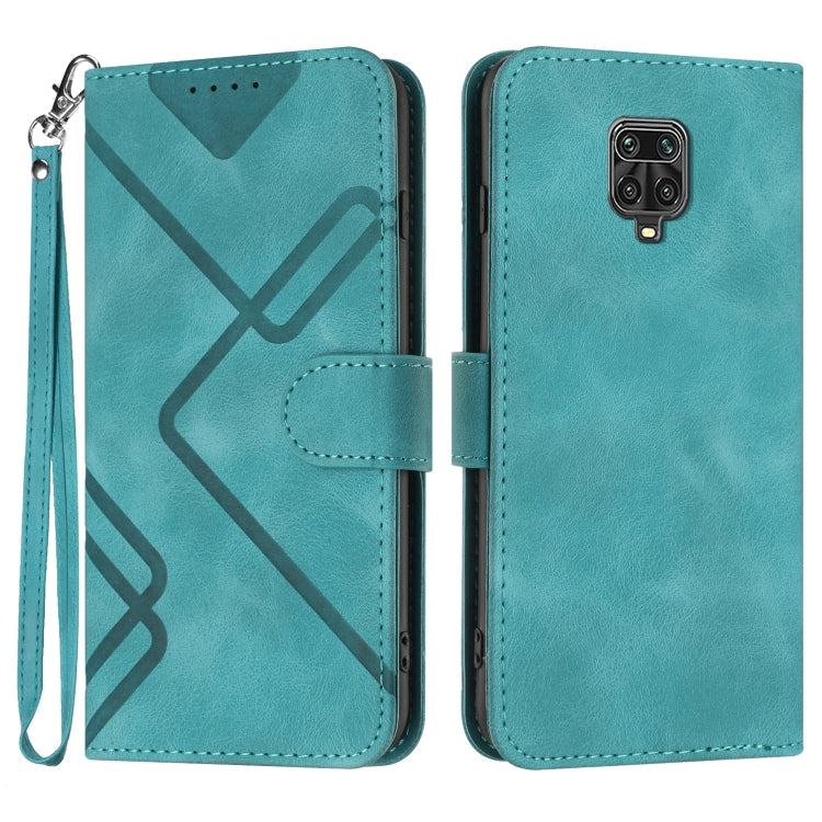 Line Pattern Skin Feel Leather Phone Case