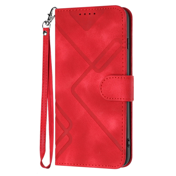 Line Pattern Skin Feel Leather Phone Case, For Xiaomi Redmi Note 10S 4G Global, For Xiaomi Redmi Note 10 Pro Max, For Xiaomi Redmi Note 10 Pro 4G Global, For Xiaomi Redmi Note 10 4G Global