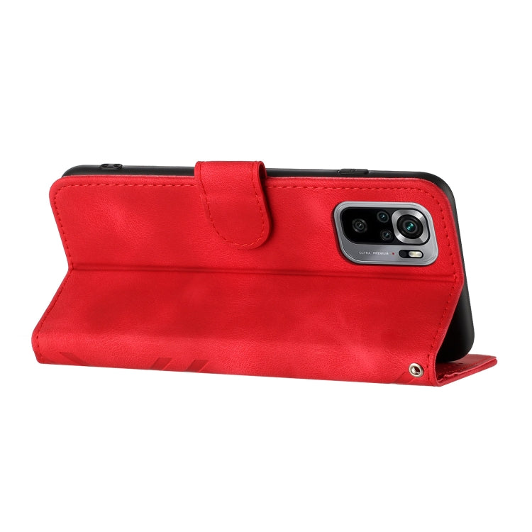 Line Pattern Skin Feel Leather Phone Case