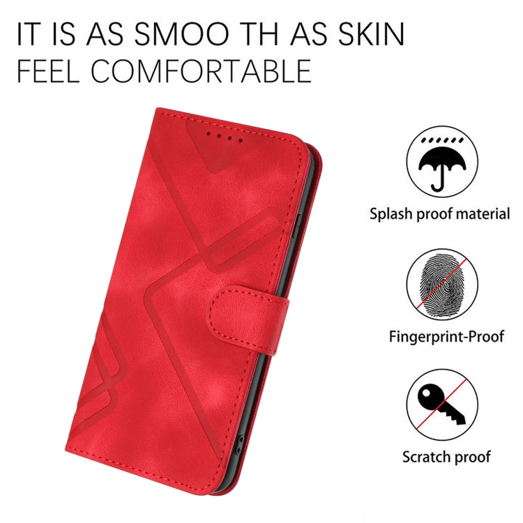 Line Pattern Skin Feel Leather Phone Case, For Xiaomi Redmi Note 10S 4G Global, For Xiaomi Redmi Note 10 Pro Max, For Xiaomi Redmi Note 10 Pro 4G Global, For Xiaomi Redmi Note 10 4G Global