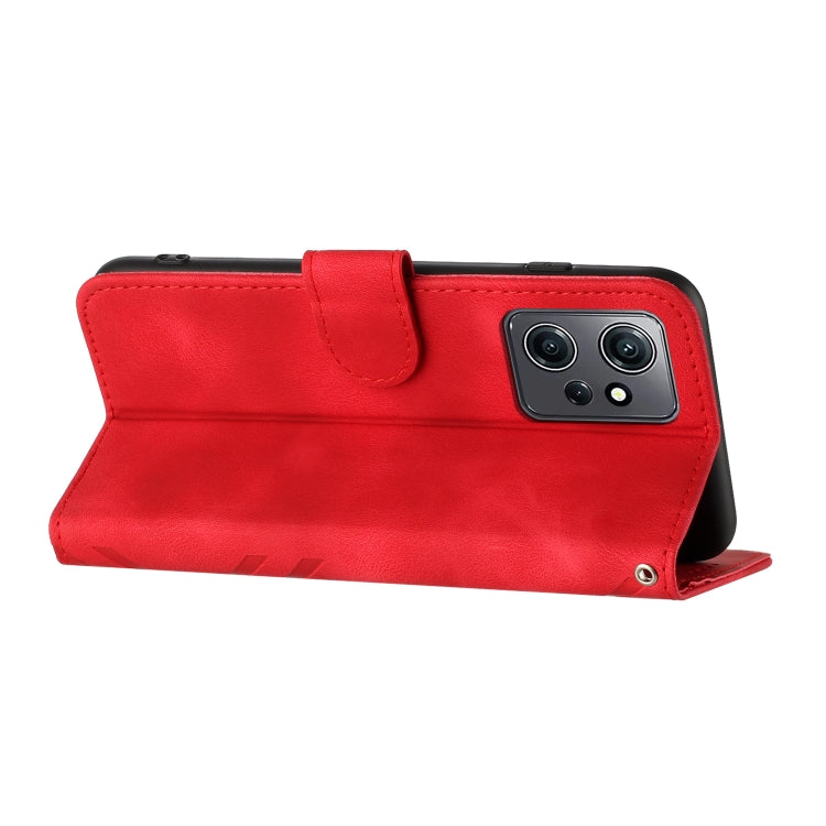 Line Pattern Skin Feel Leather Phone Case