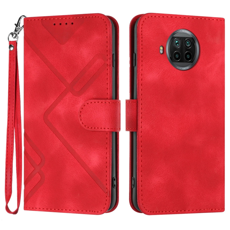 Line Pattern Skin Feel Leather Phone Case, For Xiaomi Poco M3/Redmi 9T, For Xiaomi Mi 11, For Xiaomi Redmi 9C/9C NFC/Poco C3, For Xiaomi Mi 10T Lite 5G