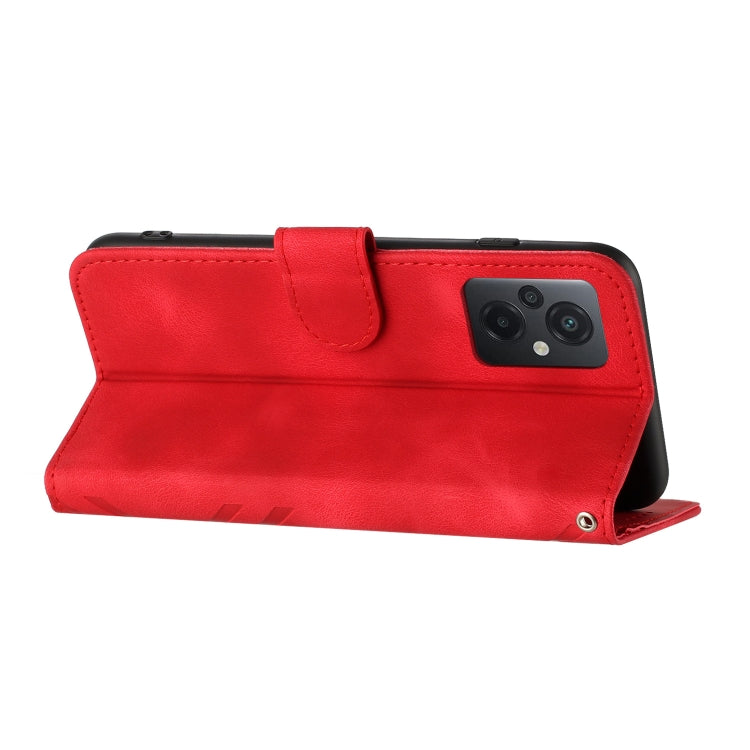 Line Pattern Skin Feel Leather Phone Case