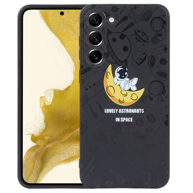 Astronaut Pattern Silicone Straight Edge Phone Case, For Samsung Galaxy S20, For Samsung Galaxy A34 5G, For Samsung Galaxy S20+