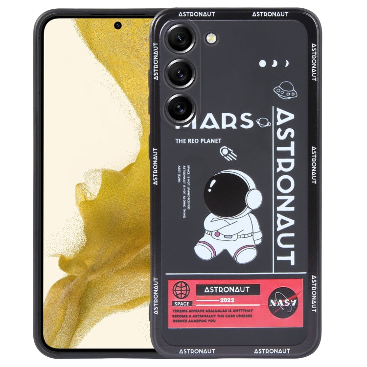 Astronaut Pattern Silicone Straight Edge Phone Case, For Samsung Galaxy S20, For Samsung Galaxy A34 5G, For Samsung Galaxy S20+