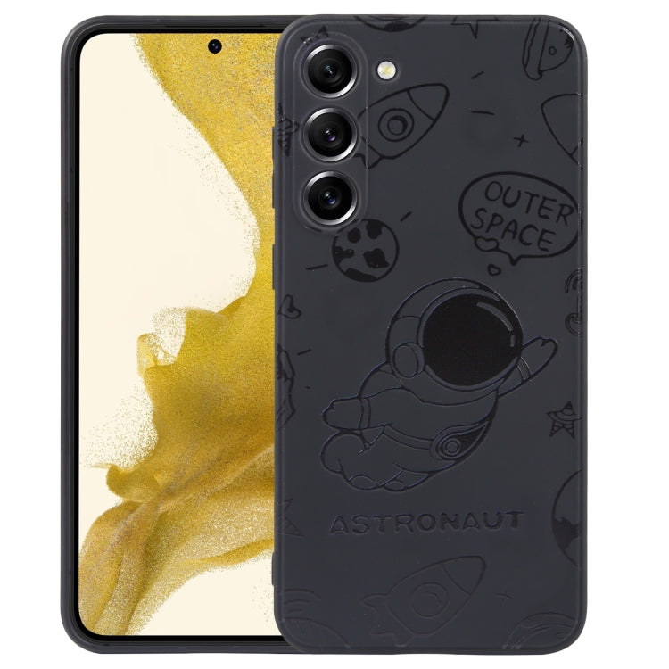 Astronaut Pattern Silicone Straight Edge Phone Case, For Samsung Galaxy S20, For Samsung Galaxy A34 5G, For Samsung Galaxy S20+