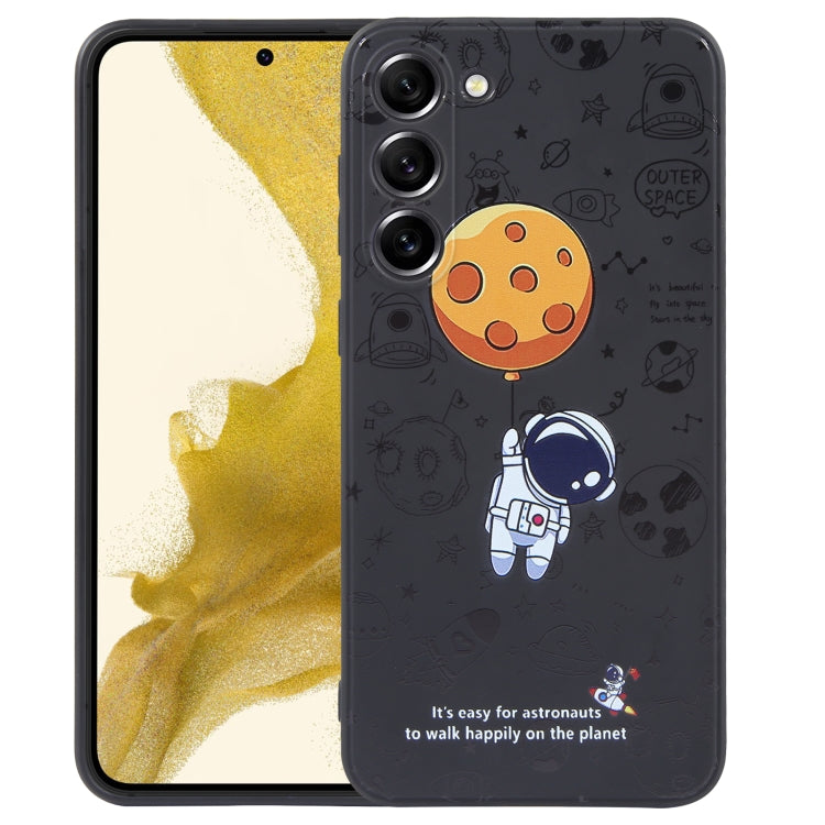 Astronaut Pattern Silicone Straight Edge Phone Case, For Samsung Galaxy S20, For Samsung Galaxy A34 5G, For Samsung Galaxy S20+