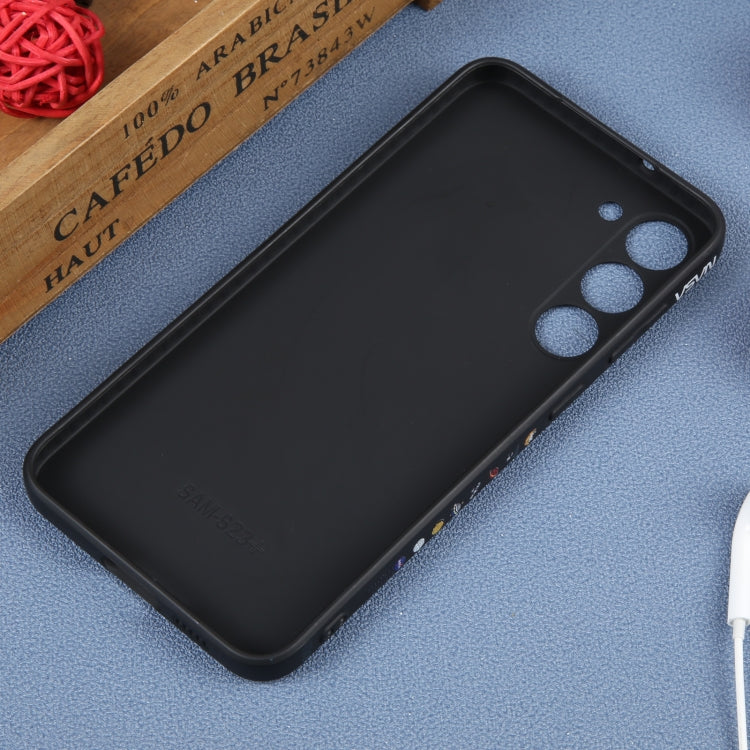 Astronaut Pattern Silicone Straight Edge Phone Case, For Samsung Galaxy A81, For Samsung Galaxy A73 5G, For Samsung Galaxy A72 5G / 4G