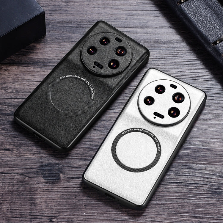 Cloth Texture PU MagSafe Magnetic Phone Case, For Xiaomi 13 Ultra