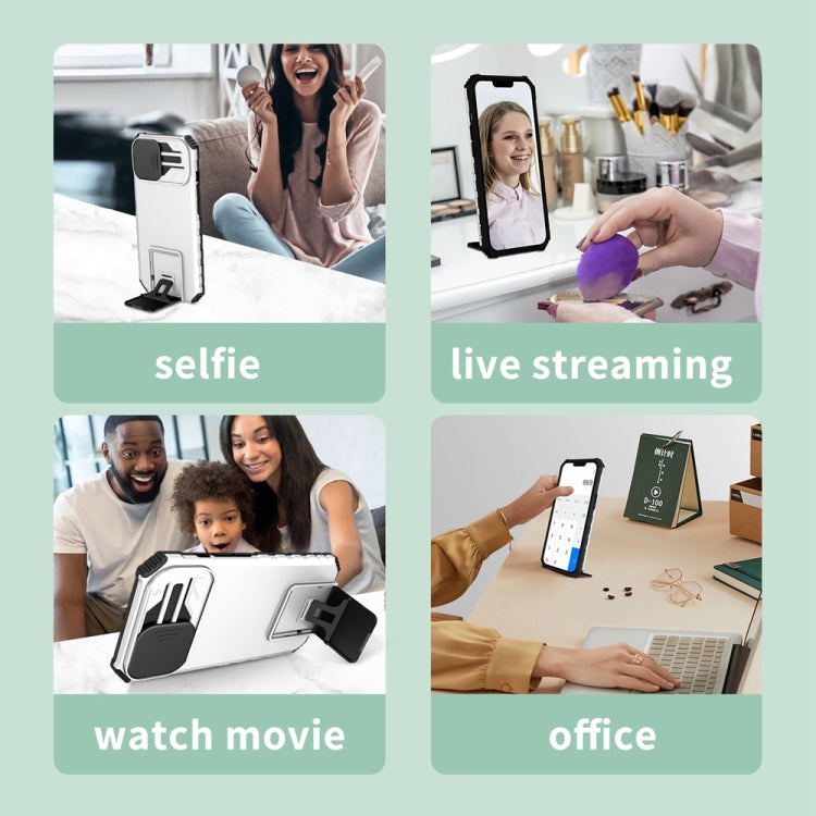 Stereoscopic Holder Sliding Camshield Phone Case, For Samsung Galaxy S24+ 5G, For Samsung Galaxy S24 Ultra 5G