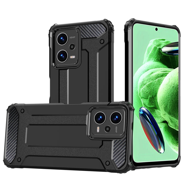 Coque Magic Armor en TPU et PC pour Xiaomi Redmi Note 12 5G / Poco X5 5G, compatible avec Xiaomi Redmi Note 12 Pro 5G.
