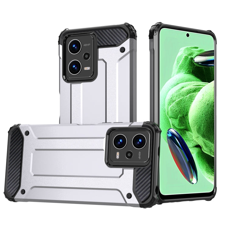 Coque Magic Armor en TPU et PC pour Xiaomi Redmi Note 12 5G / Poco X5 5G, compatible avec Xiaomi Redmi Note 12 Pro 5G.