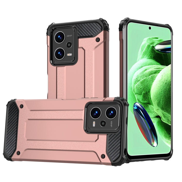 Coque Magic Armor en TPU et PC pour Xiaomi Redmi Note 12 5G / Poco X5 5G, compatible avec Xiaomi Redmi Note 12 Pro 5G.