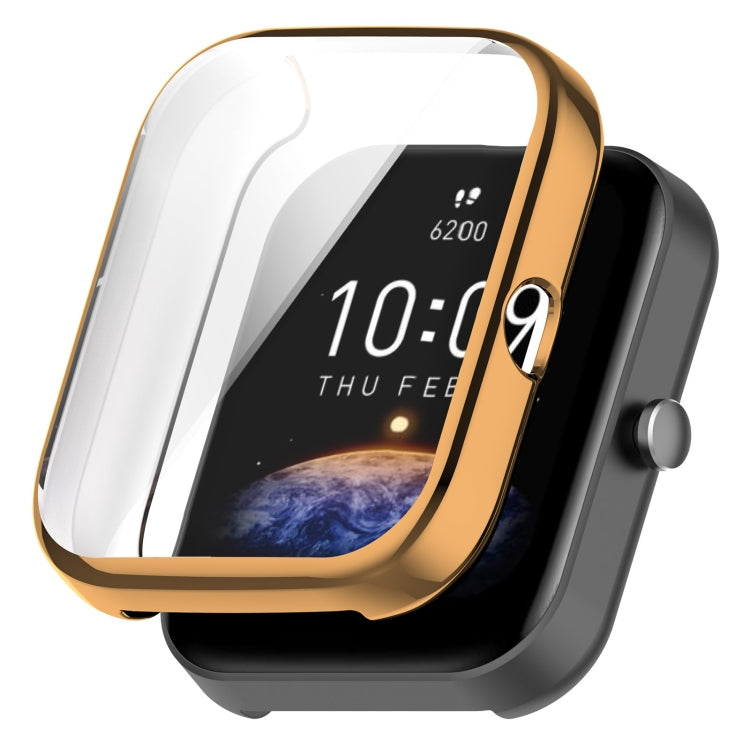 Universal Full Coverage TPU Electroplating Watch Protective Case, For Amazfit Bip 3 / Bip 3 Pro