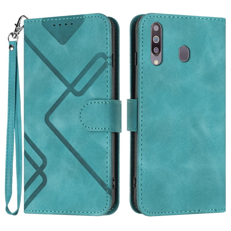 Line Pattern Skin Feel Leather Phone Case
