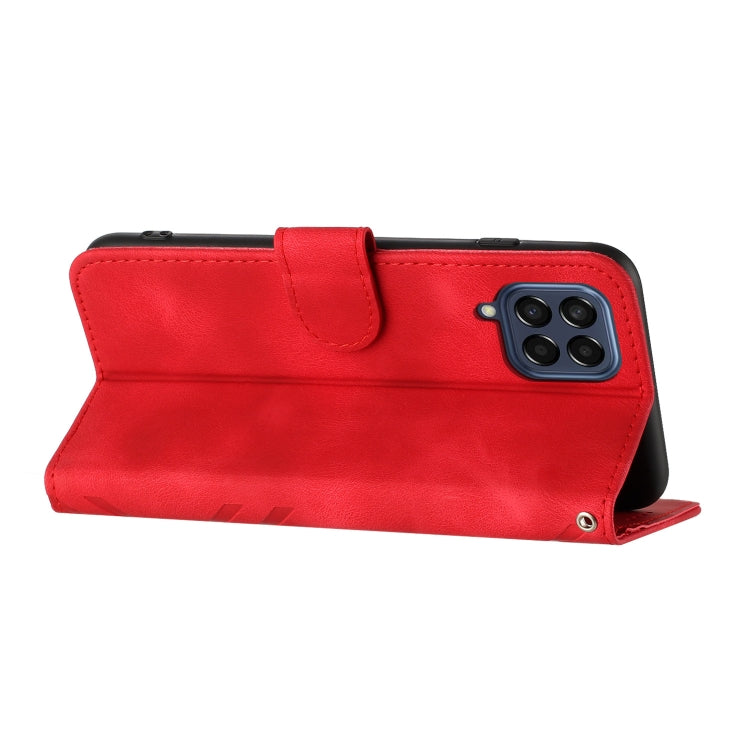 Line Pattern Skin Feel Leather Phone Case