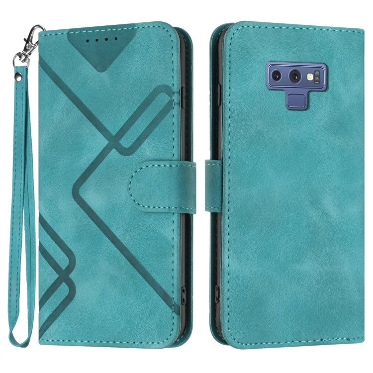 Line Pattern Skin Feel Leather Phone Case