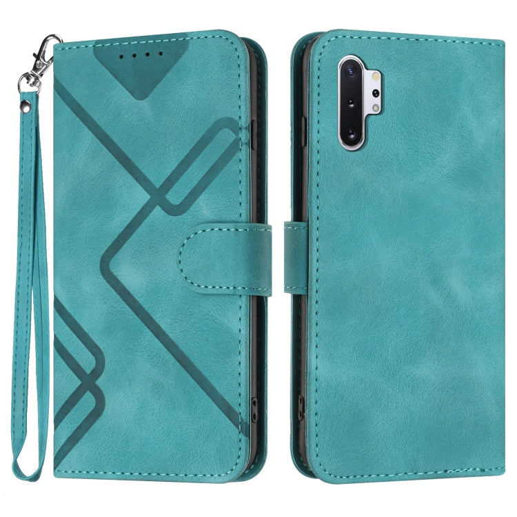 Line Pattern Skin Feel Leather Phone Case