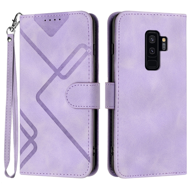 Line Pattern Skin Feel Leather Phone Case