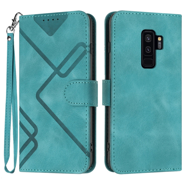 Line Pattern Skin Feel Leather Phone Case