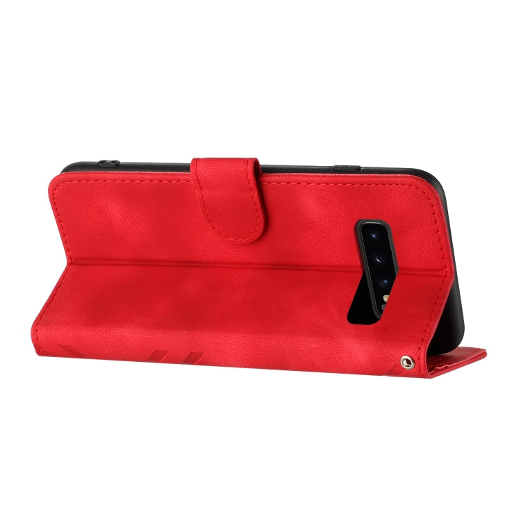 Line Pattern Skin Feel Leather Phone Case