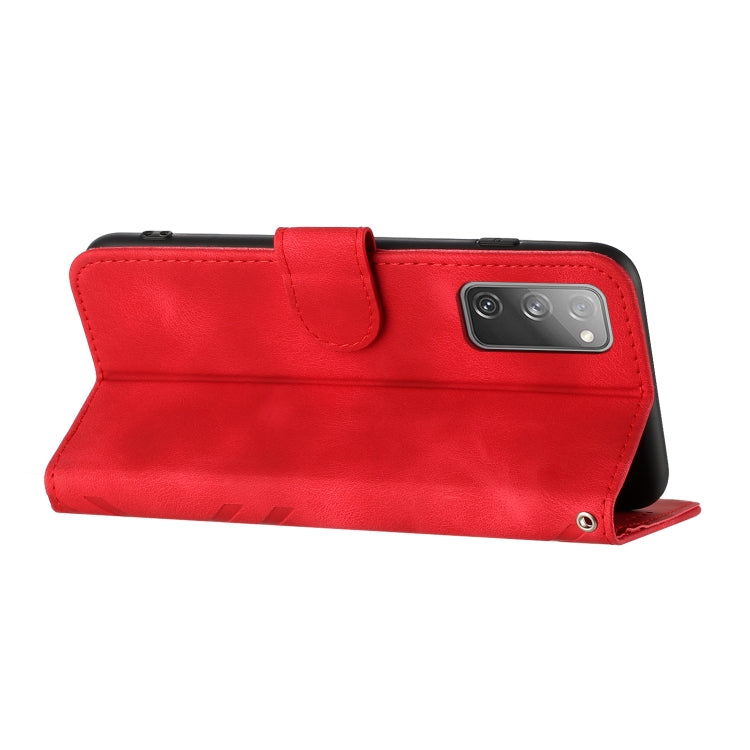 Line Pattern Skin Feel Leather Phone Case