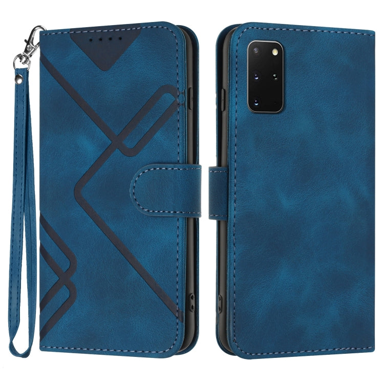 Line Pattern Skin Feel Leather Phone Case