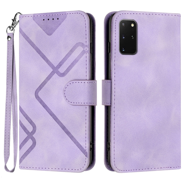 Line Pattern Skin Feel Leather Phone Case