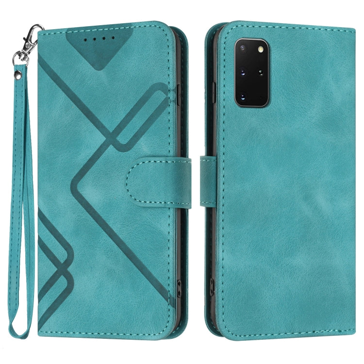 Line Pattern Skin Feel Leather Phone Case