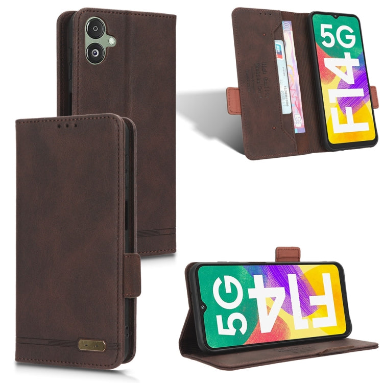 Magnetic Clasp Leather Phone Case, For Samsung Galaxy M34 5G, For Samsung Galaxy A25 5G, For Samsung Galaxy F14, For Samsung Galaxy A05