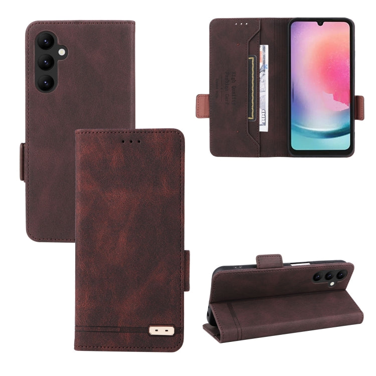 Magnetic Clasp Leather Phone Case, For Samsung Galaxy A25 5G, For Samsung Galaxy F14, For Samsung Galaxy A15, For Samsung Galaxy A05