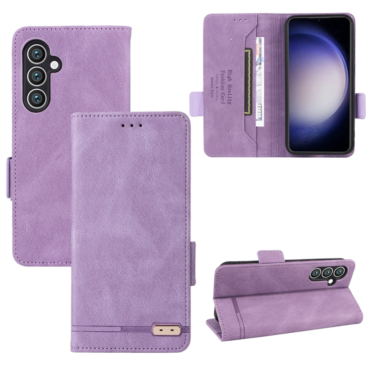 Magnetic Clasp Leather Phone Case, For Samsung Galaxy S23 FE 5G, For Samsung Galaxy M54 5G, For Samsung Galaxy A35 5G, For Samsung Galaxy S24+ 5G