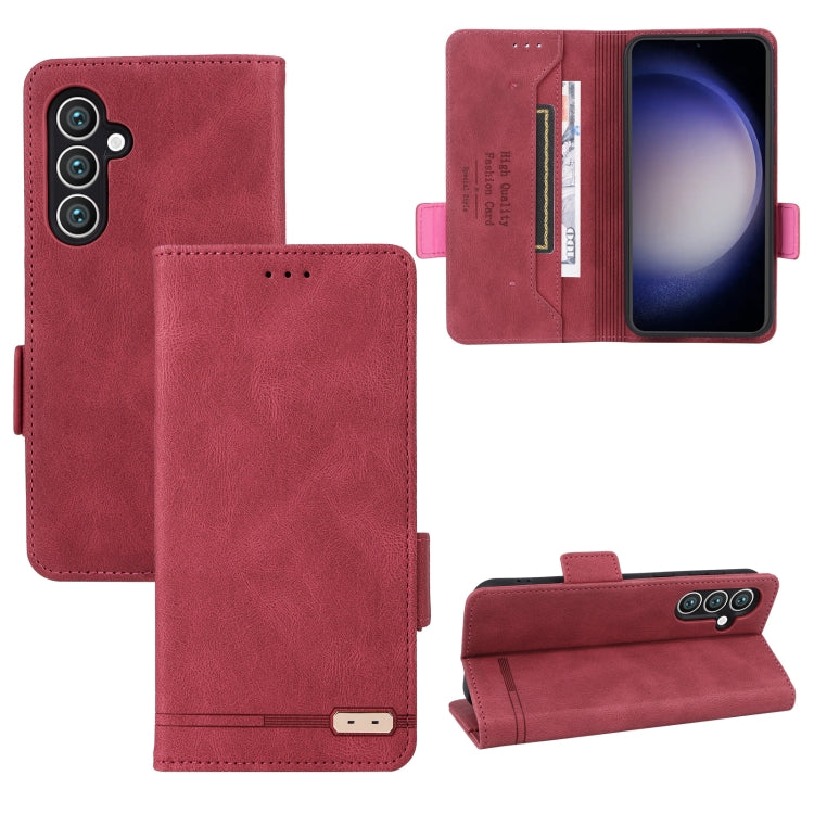 Magnetic Clasp Leather Phone Case, For Samsung Galaxy S23 FE 5G, For Samsung Galaxy M54 5G, For Samsung Galaxy A35 5G, For Samsung Galaxy S24+ 5G