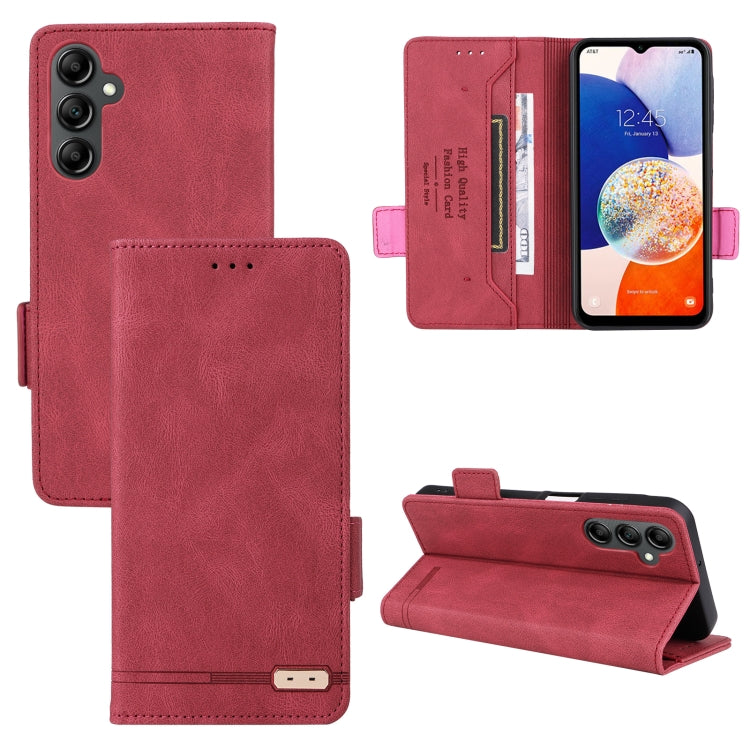 Magnetic Clasp Leather Phone Case, For Samsung Galaxy A25 5G, For Samsung Galaxy F14, For Samsung Galaxy A15, For Samsung Galaxy A05