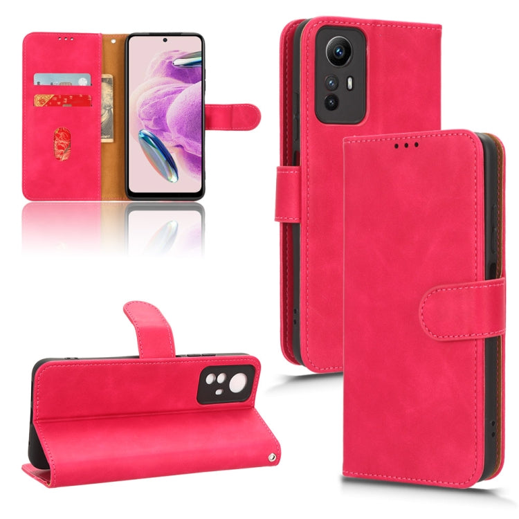 Skin Feel Magnetic Flip Leather Phone Case, For Xiaomi Redmi Note 12S 4G
