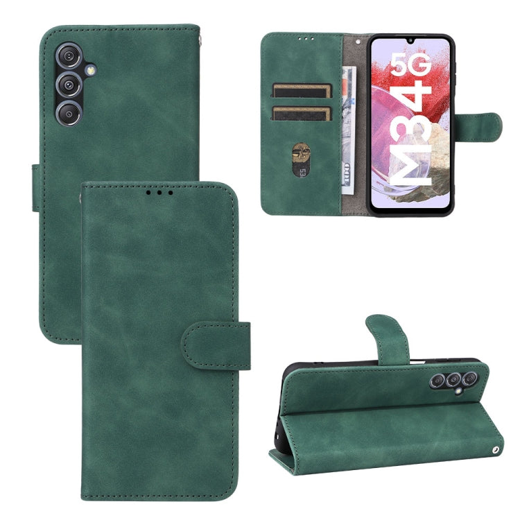 Skin Feel Magnetic Flip Leather Phone Case