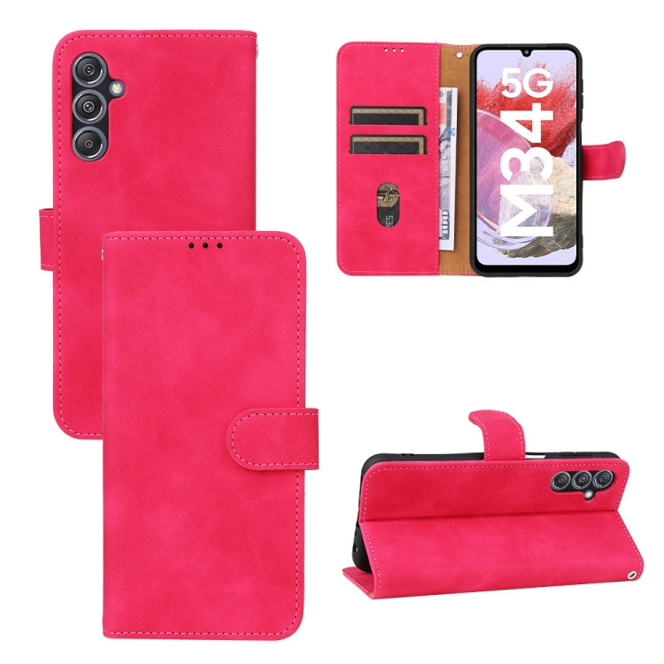 Skin Feel Magnetic Flip Leather Phone Case