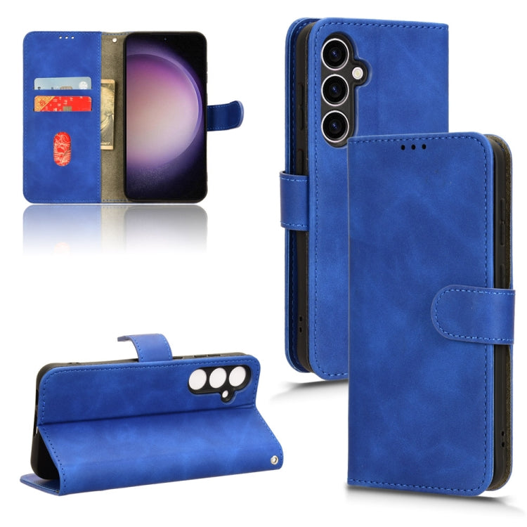 Skin Feel Magnetic Flip Leather Phone Case