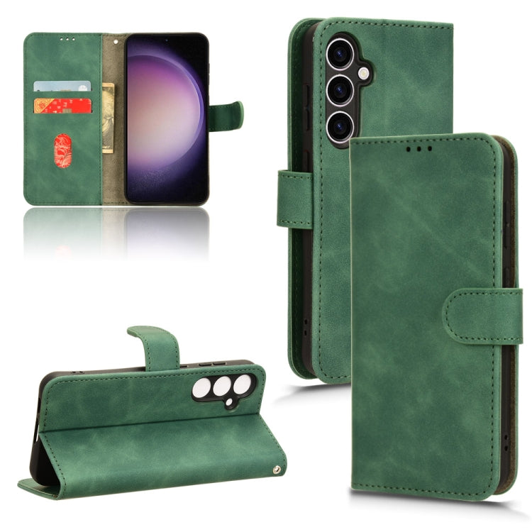 Skin Feel Magnetic Flip Leather Phone Case