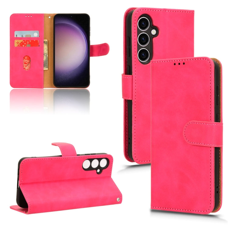 Skin Feel Magnetic Flip Leather Phone Case
