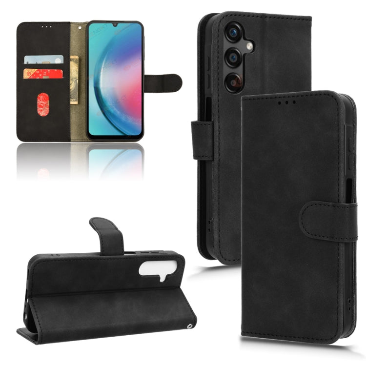 Skin Feel Magnetic Flip Leather Phone Case