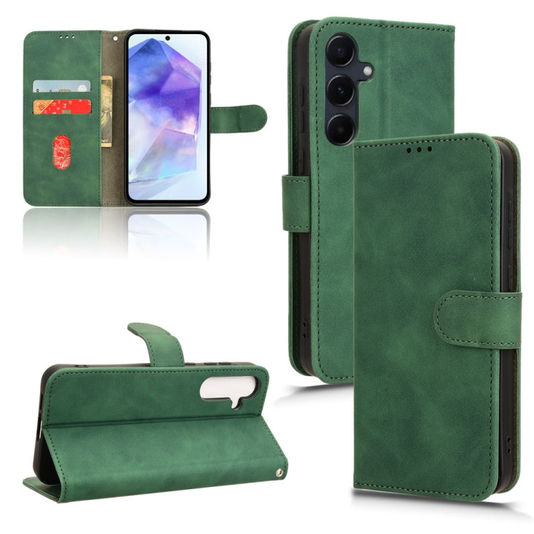 Skin Feel Magnetic Flip Leather Phone Case