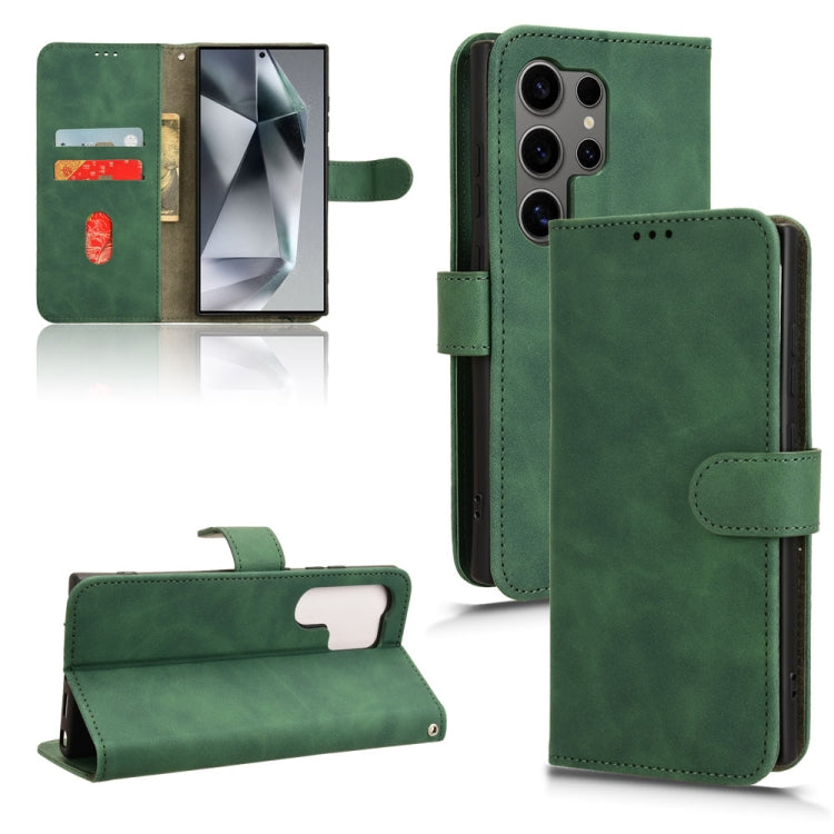 Skin Feel Magnetic Flip Leather Phone Case