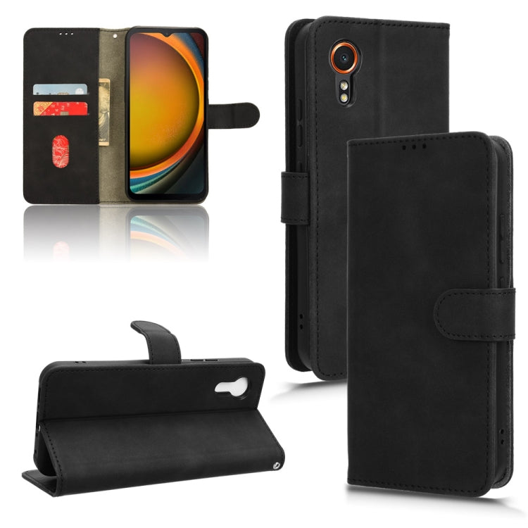 Skin Feel Magnetic Flip Leather Phone Case