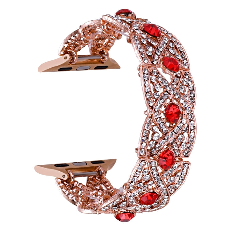 Diamonds Twist Metal Watch Band, For Apple Watch 7 41mm, For Apple Watch 7 45mm, For Apple Watch SE 40mm, For Apple Watch SE 44mm, For Apple Watch 6 40mm, For Apple Watch 6 44mm