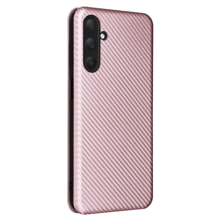 Carbon Fiber Texture Flip Leather Phone Case, For Samsung Galaxy M54 5G, For Samsung Galaxy A55 5G, For Samsung Galaxy S24+ 5G, For Samsung Galaxy A05