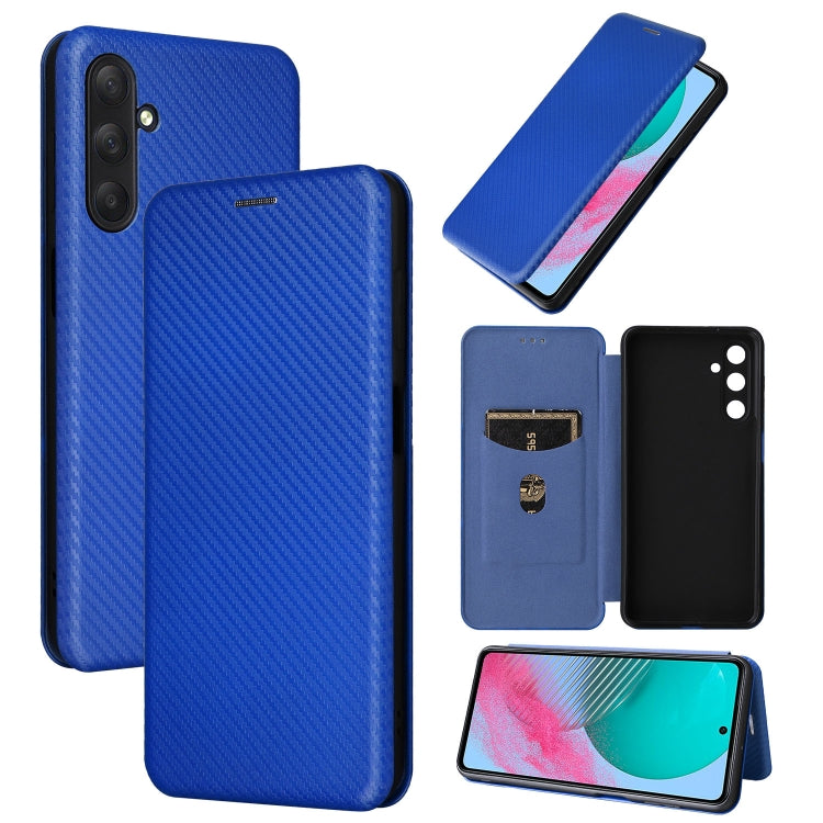 Carbon Fiber Texture Flip Leather Phone Case, For Samsung Galaxy A55 5G, For Samsung Galaxy S24+ 5G, For Samsung Galaxy A05, For Samsung Galaxy M54 5G