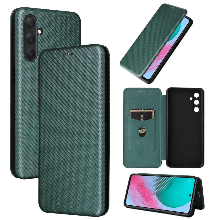 Carbon Fiber Texture Flip Leather Phone Case, For Samsung Galaxy A55 5G, For Samsung Galaxy S24+ 5G, For Samsung Galaxy A05, For Samsung Galaxy M54 5G