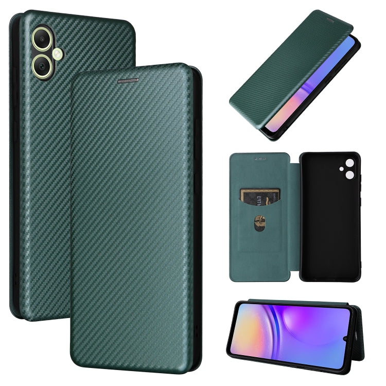 Carbon Fiber Texture Flip Leather Phone Case, For Samsung Galaxy A55 5G, For Samsung Galaxy S24+ 5G, For Samsung Galaxy A05, For Samsung Galaxy M54 5G